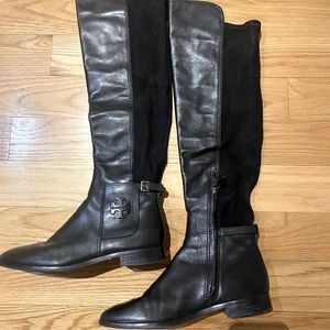 Tory Burch Suede and Leather Boots